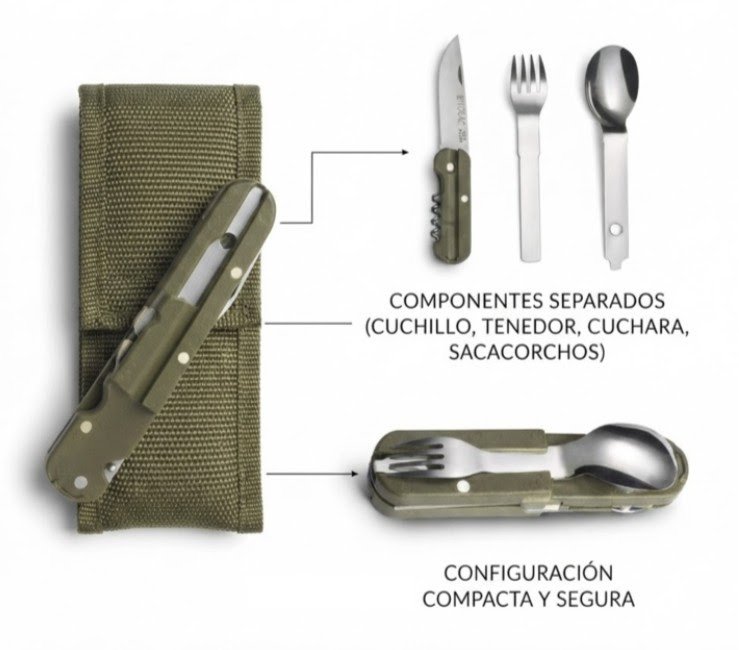 Set de cubiertos de camping