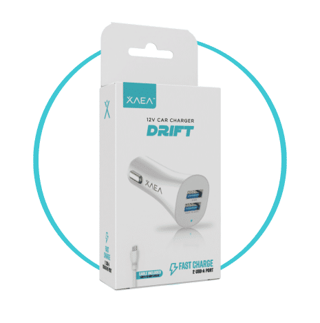 Cargador 12v p/auto 2 salidas USB 501