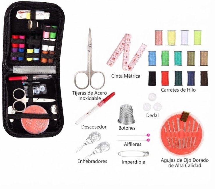 Kit de costura 24 piezas incluye estuche