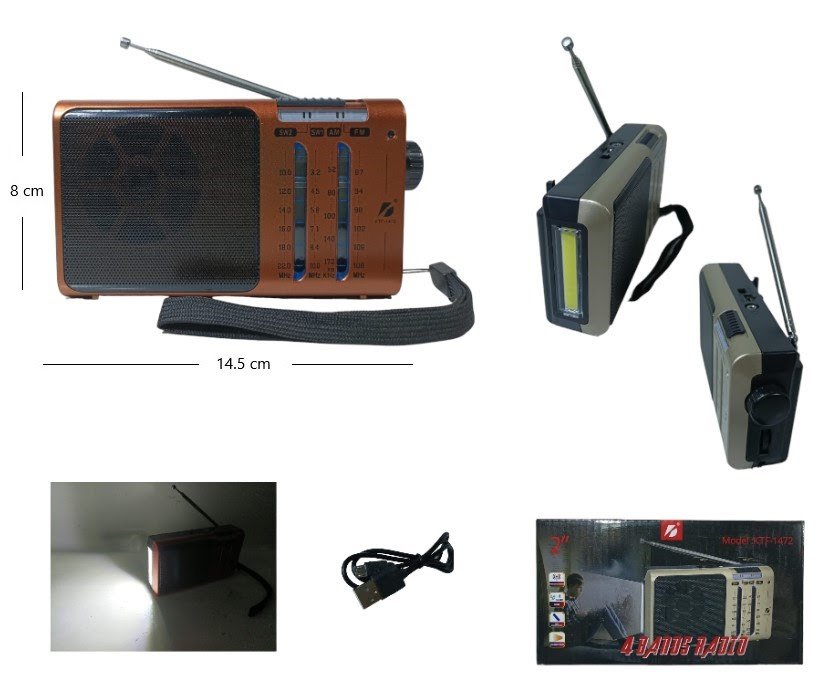 Radio parlante linterna BT/FM/AM 1472