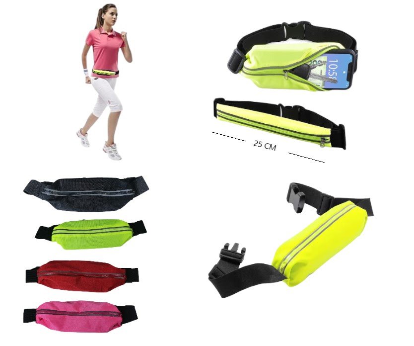 Funda riñonera sport NEGRA SOLAMENTE