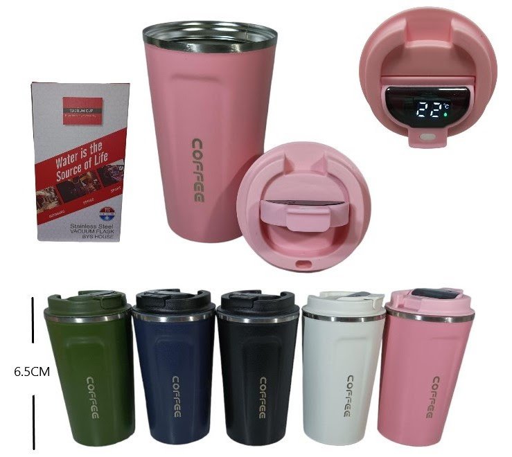 Vaso térmico con indicador de temperatura