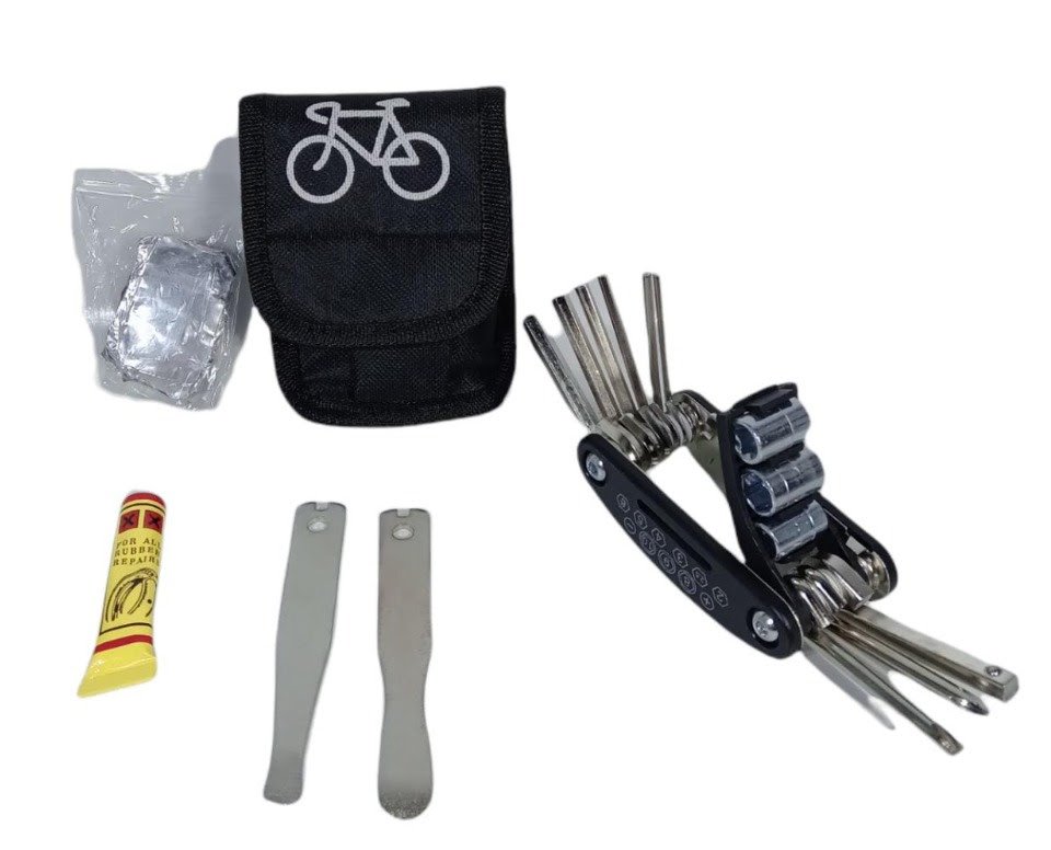 Kit de reparación de bici c/estuche